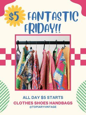 $5 Friday Live Show Listing